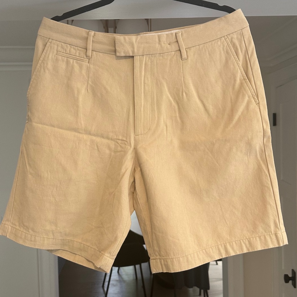 Golf Wang Men’s Beige Flat Front Shorts { Best fit = 33 W }